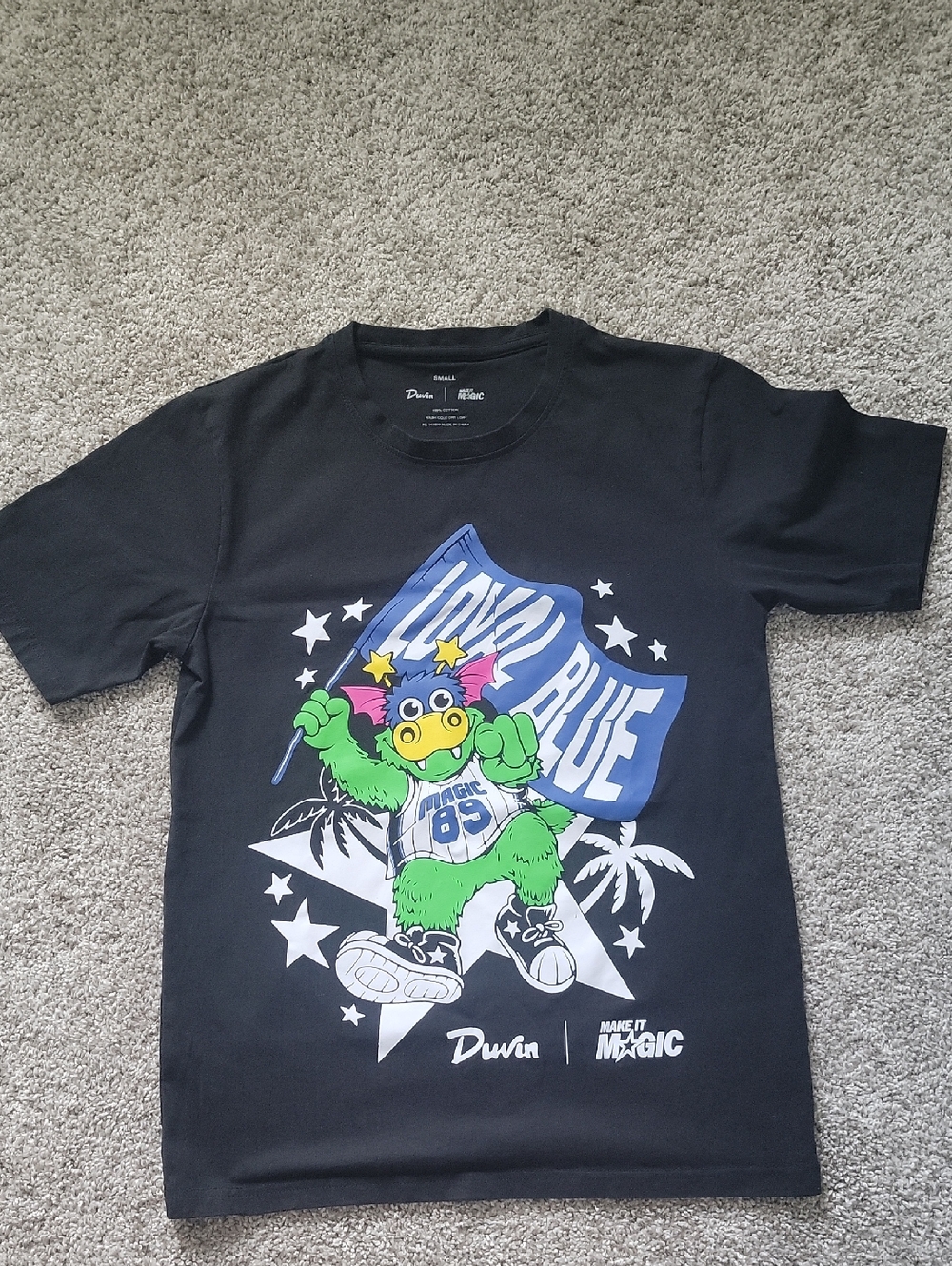 Duvin x Orlando Magic "Stuff the Dragon" Retro Style Tee - Small